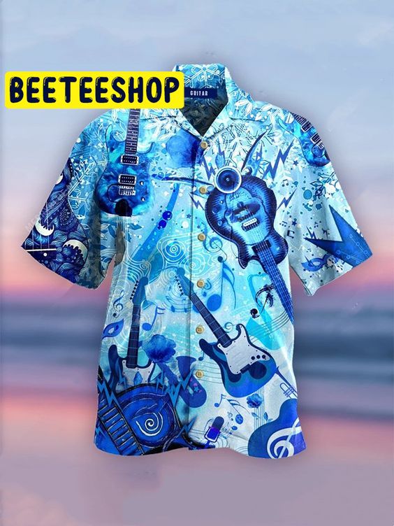 Guitar Hawaiian Shirt 6359-1