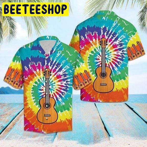 Guitar Hippie Hawaiian Shirt-1