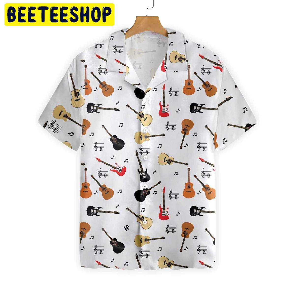 Guitar Musical Note Trending Hawaiian Shirt-1