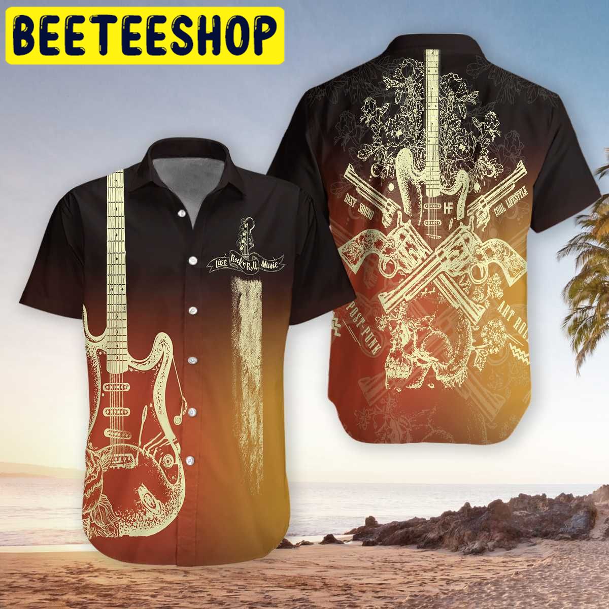 Guitar Rock Hawaiian Shirt-1