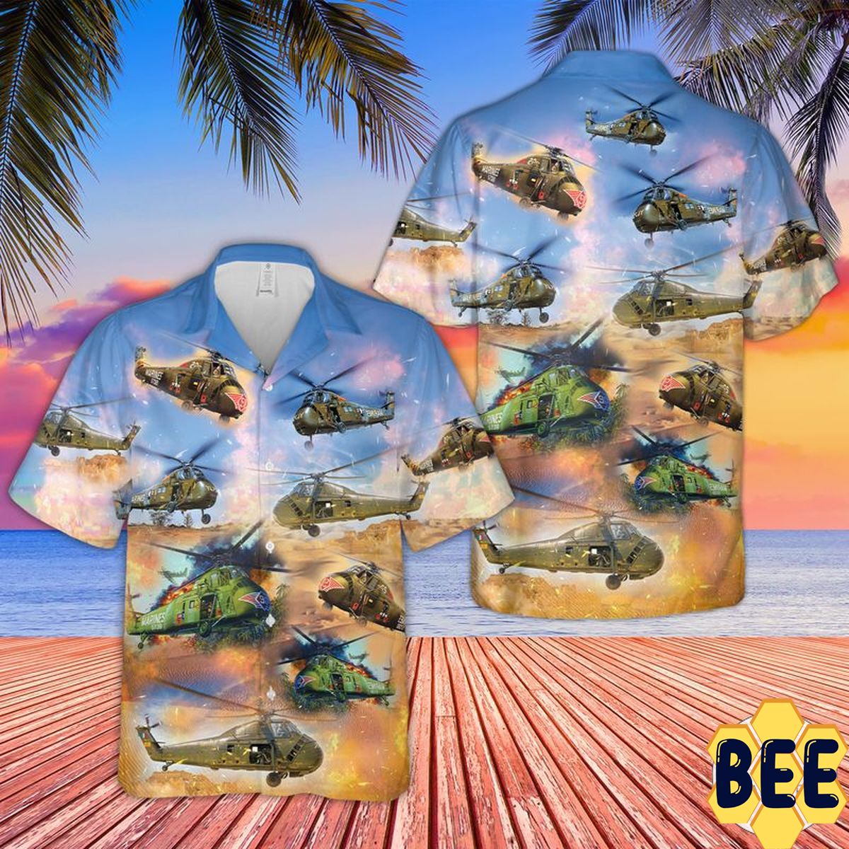 H-34 Us Marines Trending Hawaiian Shirt-1