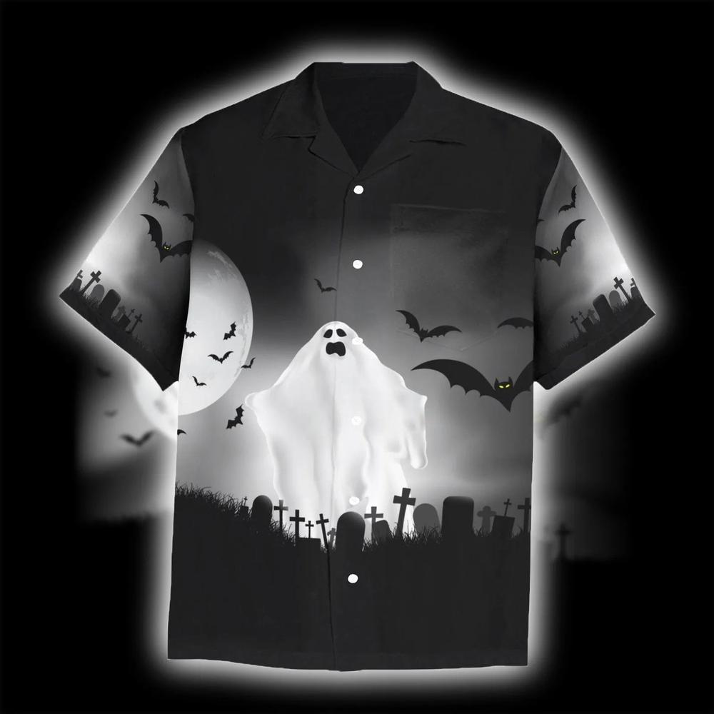 Halloween Ghost Hawaiian Shirt