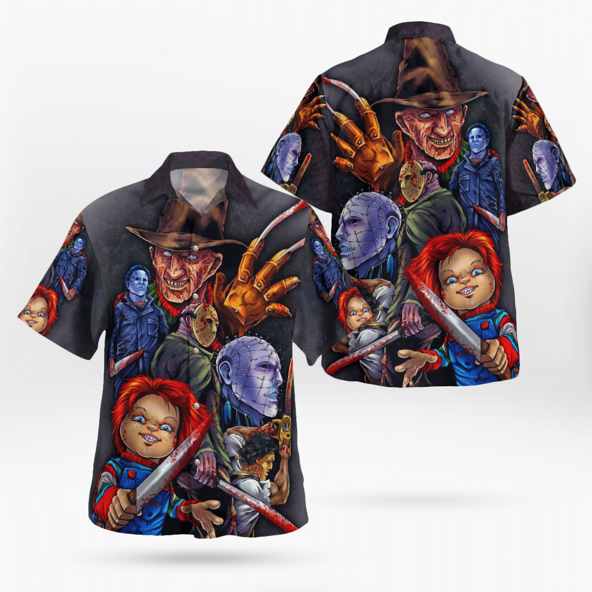 Halloween Horror Night Movies Hawaiian Shirt