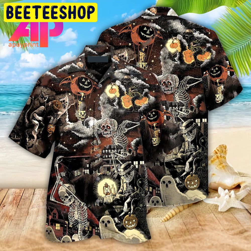 Halloween Ive Got Skeleton In Me Trending Hawaiian Shirt-1