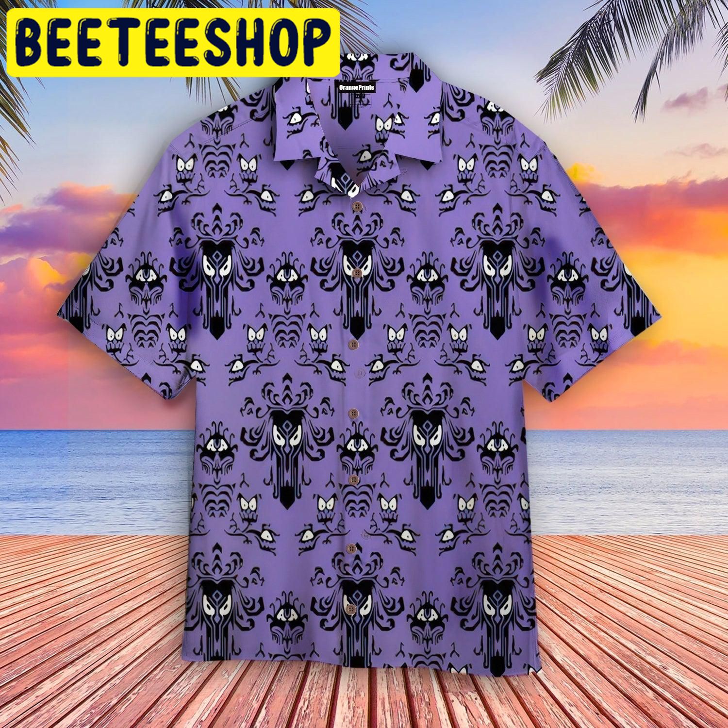 Halloween Mansion Hawaiian Shirt-1