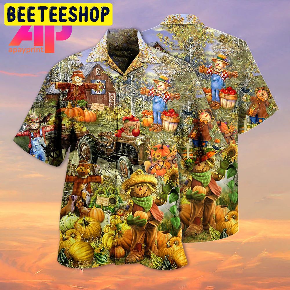 Halloween Pumpkin Smile Trending Hawaiian Shirt-1