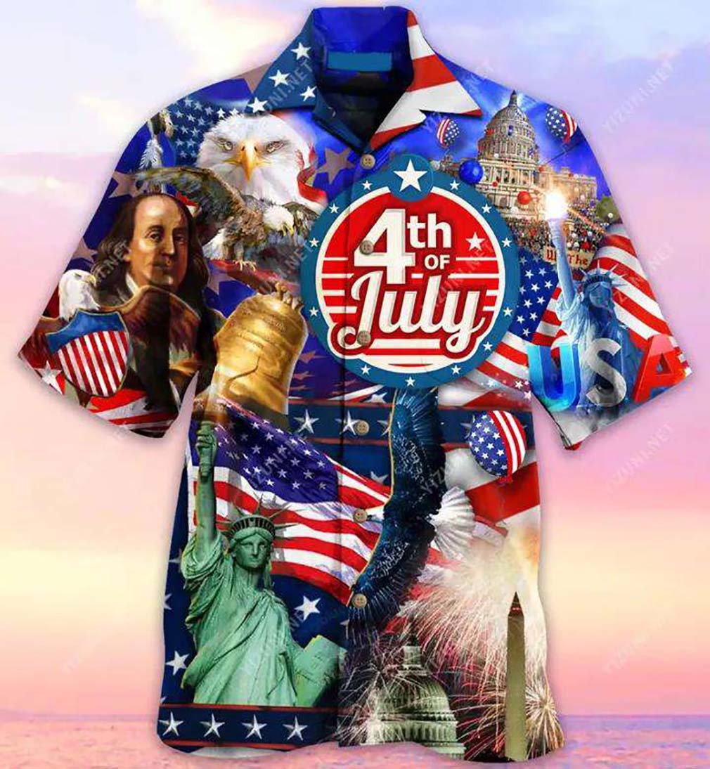 Happy 4th Of July 2021 Hawaiian Shirt For Men Women