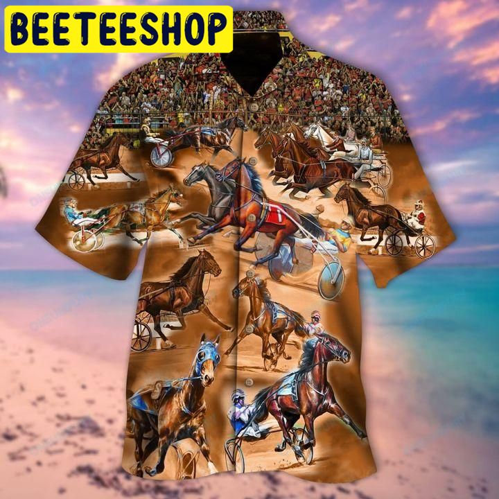 Harness Racing Life Is Better At The Races Hawaiian Shirt-1