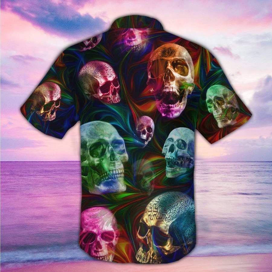 Hawaiian Aloha Shirts Skull Fantasy