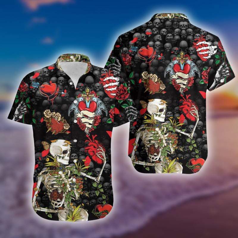 Hawaiian Aloha Shirts Skull Loving You Till My Last Day