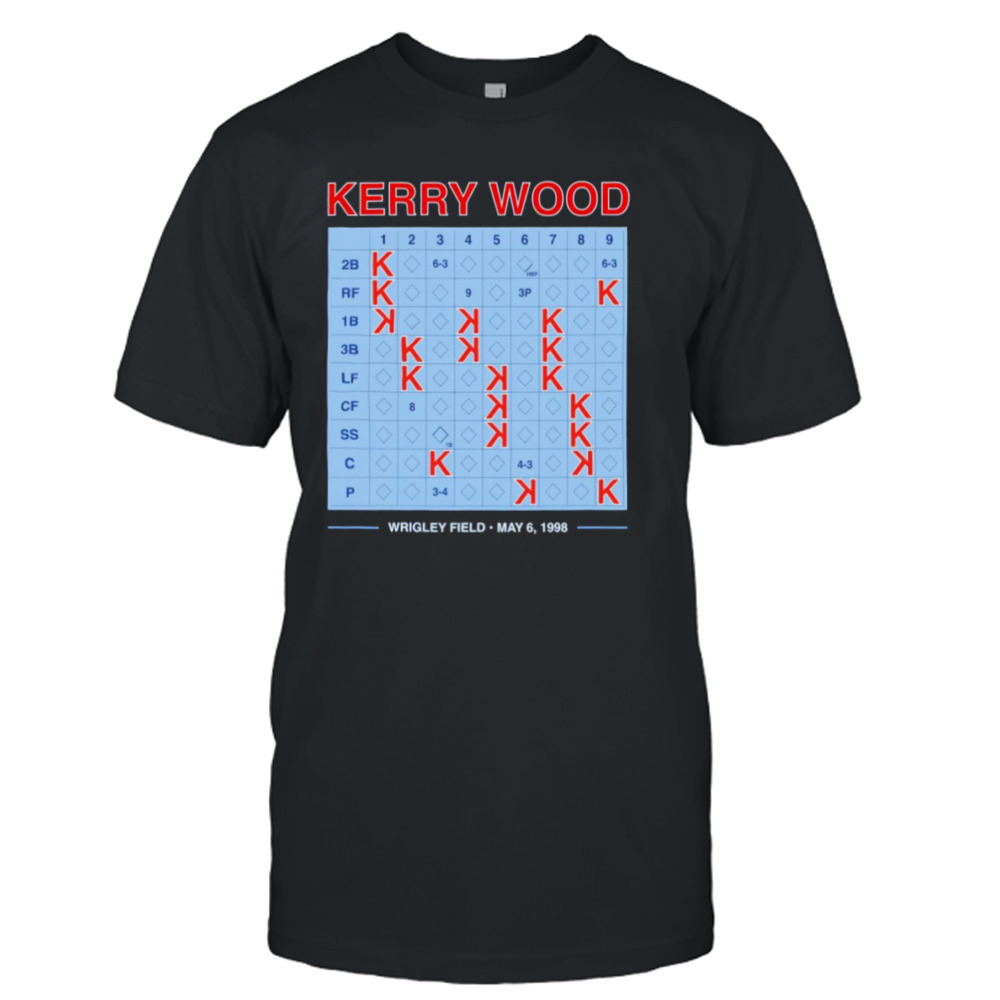 Kerry wood 20 strikeout scorecard shirt