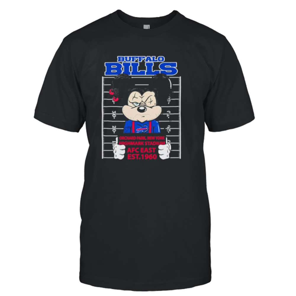 Buffalo Bills Mickey Mouse Orchard Park New York Highmark Stadium Afc Est 1960 Shirt