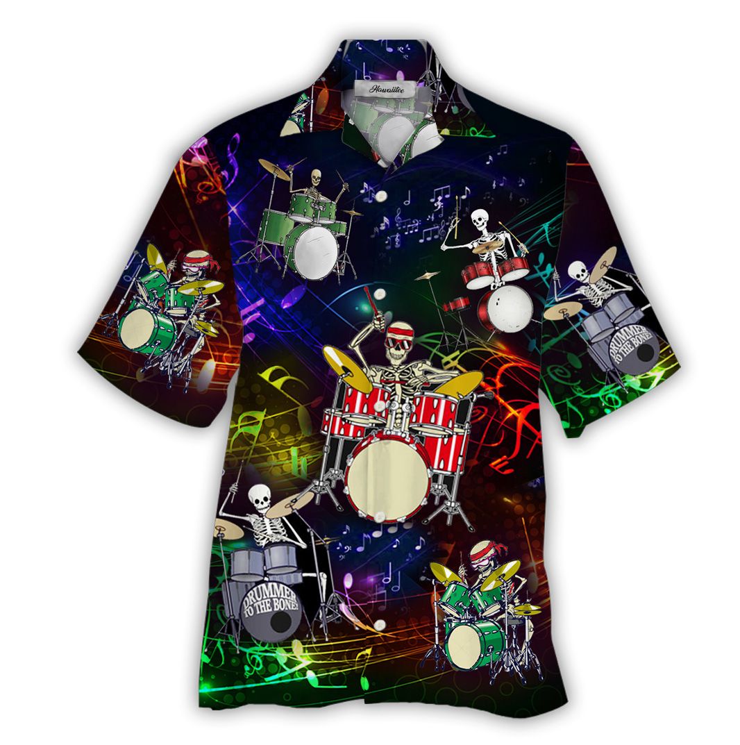 Hawaiian Shirt Drum Skull Hawaiian Shirt For Men Hawaiian Shirt