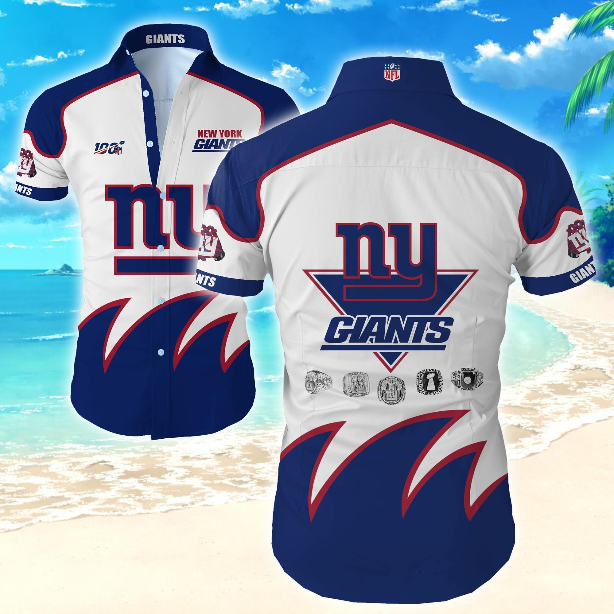 Hawaiian Shirt New York Giants For Awesome Fans-1