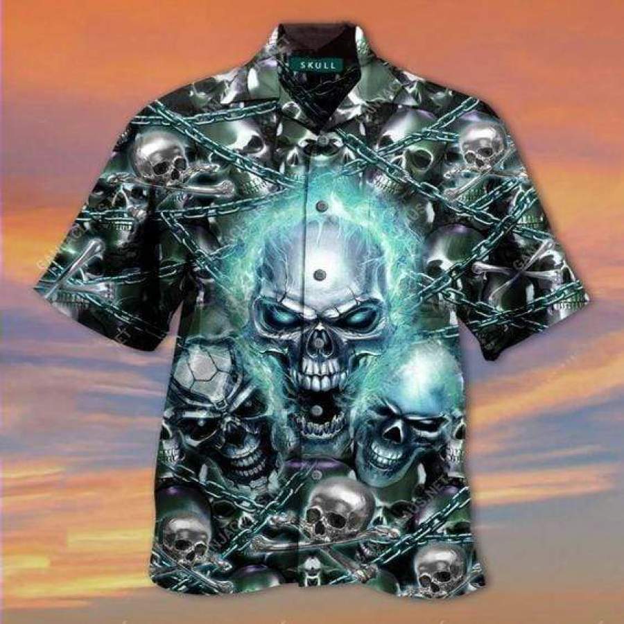 Hawaiian Shirts Screaming Skull