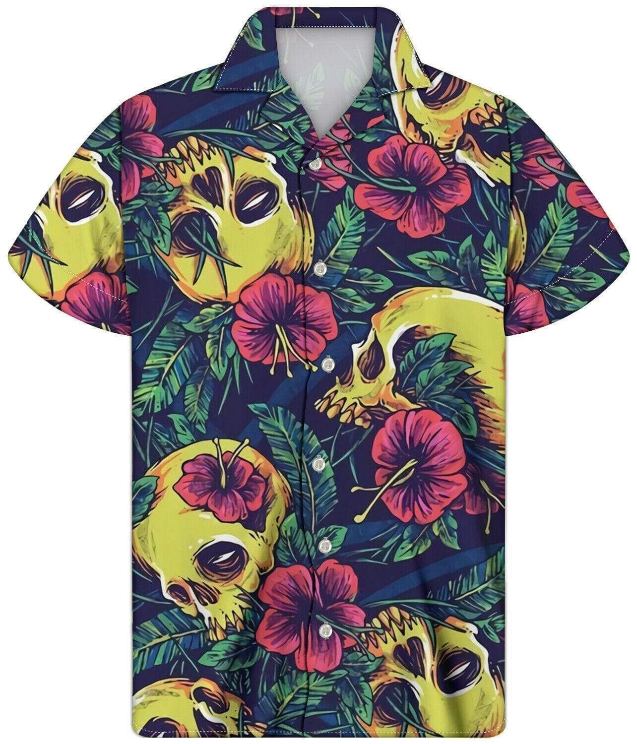 Hawaiian Vintage Tropical Skull Shirts