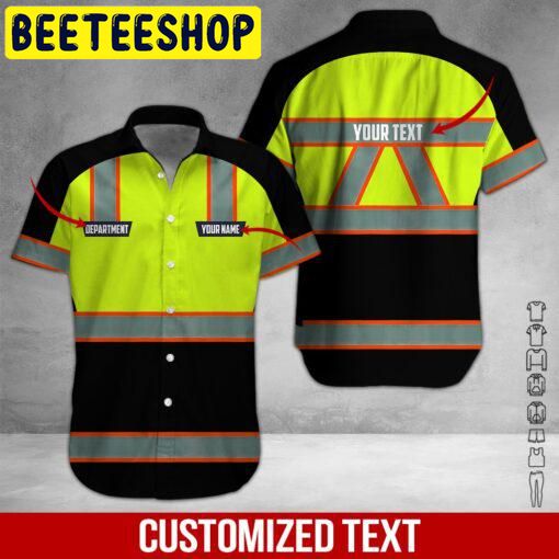 Heavy Equipment Workwear Custom Name Hawaiian Shirt 1459-1