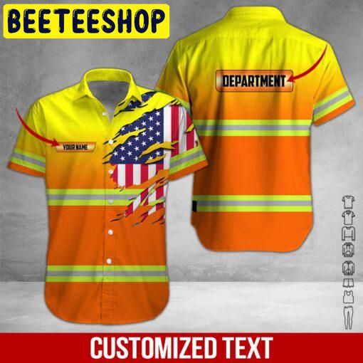 Heavy Equipment Workwear Custom Name Hawaiian Shirt 1759-1