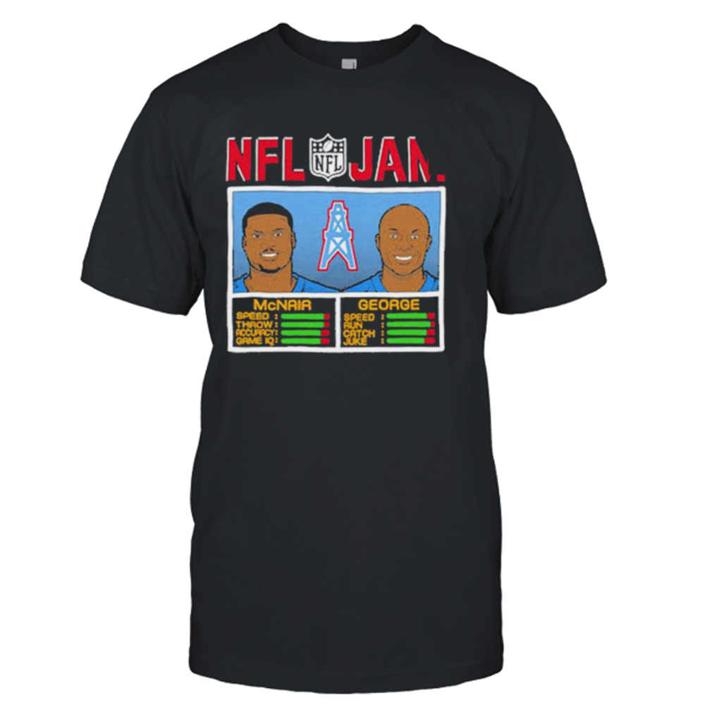Tennessee Titans Steve McNair Eddie George NFL Jam T-Shirt