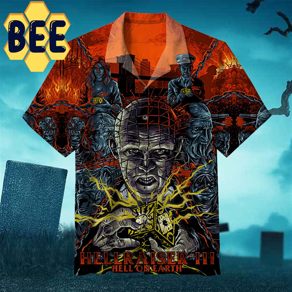 Hellraiser Film Series Halloween Hawaiian Shirt-1