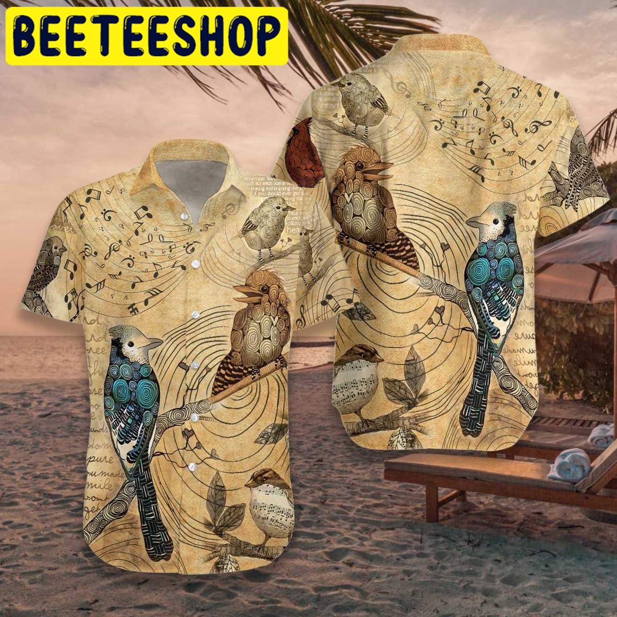 High Above The Tree Birds Hawaiian Shirt-1