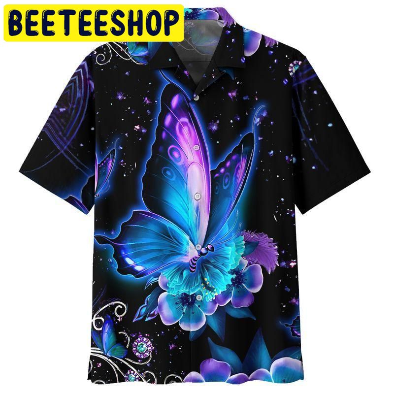 Hippie Butterfly Hawaiian Shirt-1