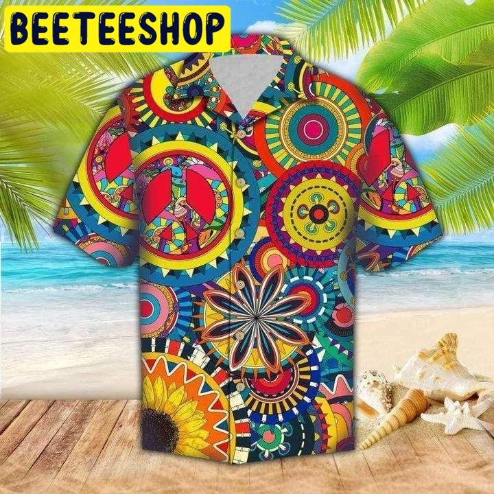 Hippie Colorful Summer Vibe Tropical Hawaiian Shirt-1