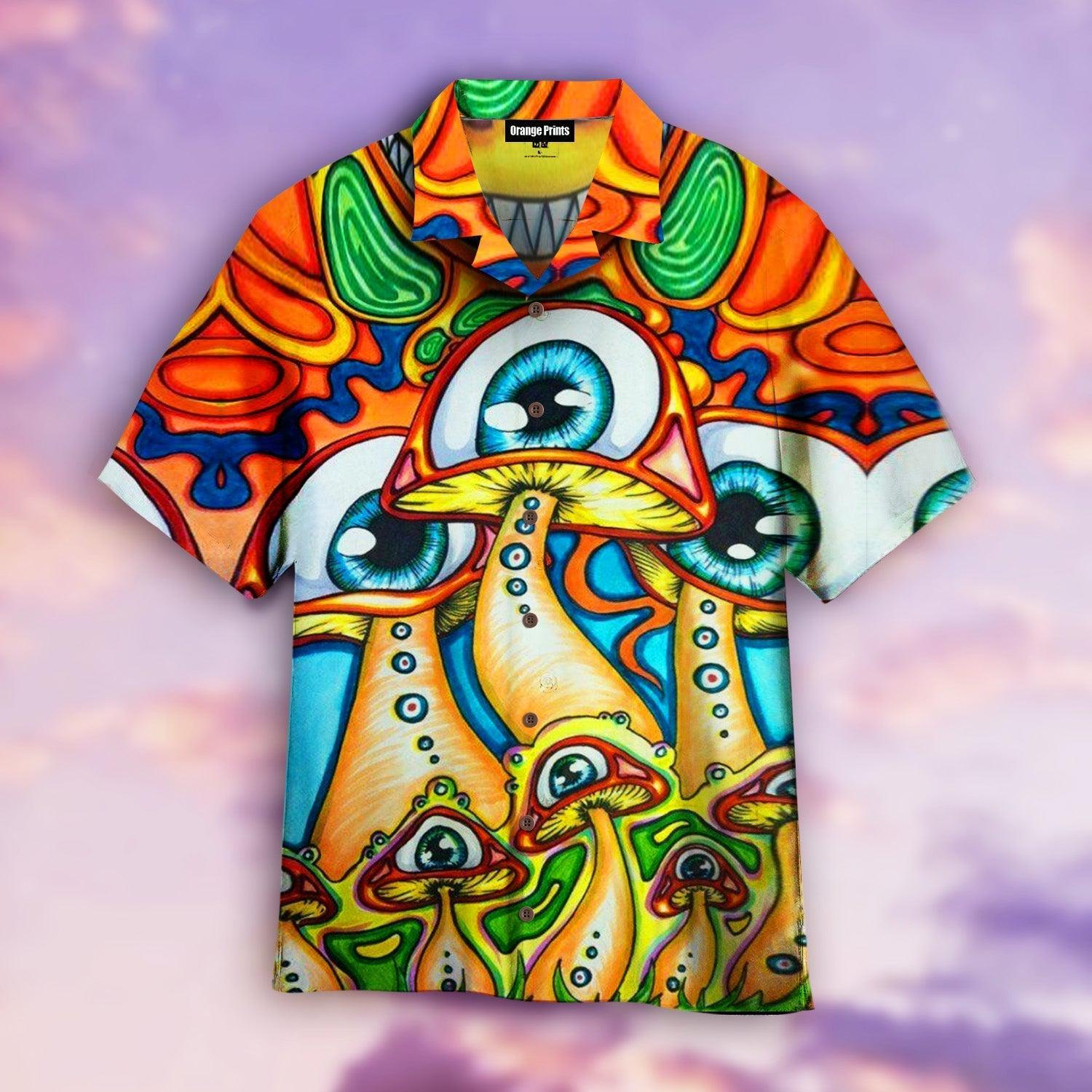 Hippie Mushroom Hawaiian Shirt