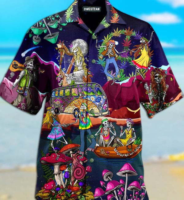 Hippie Skull Dacing Moon Limited – Hawaiian Shirt