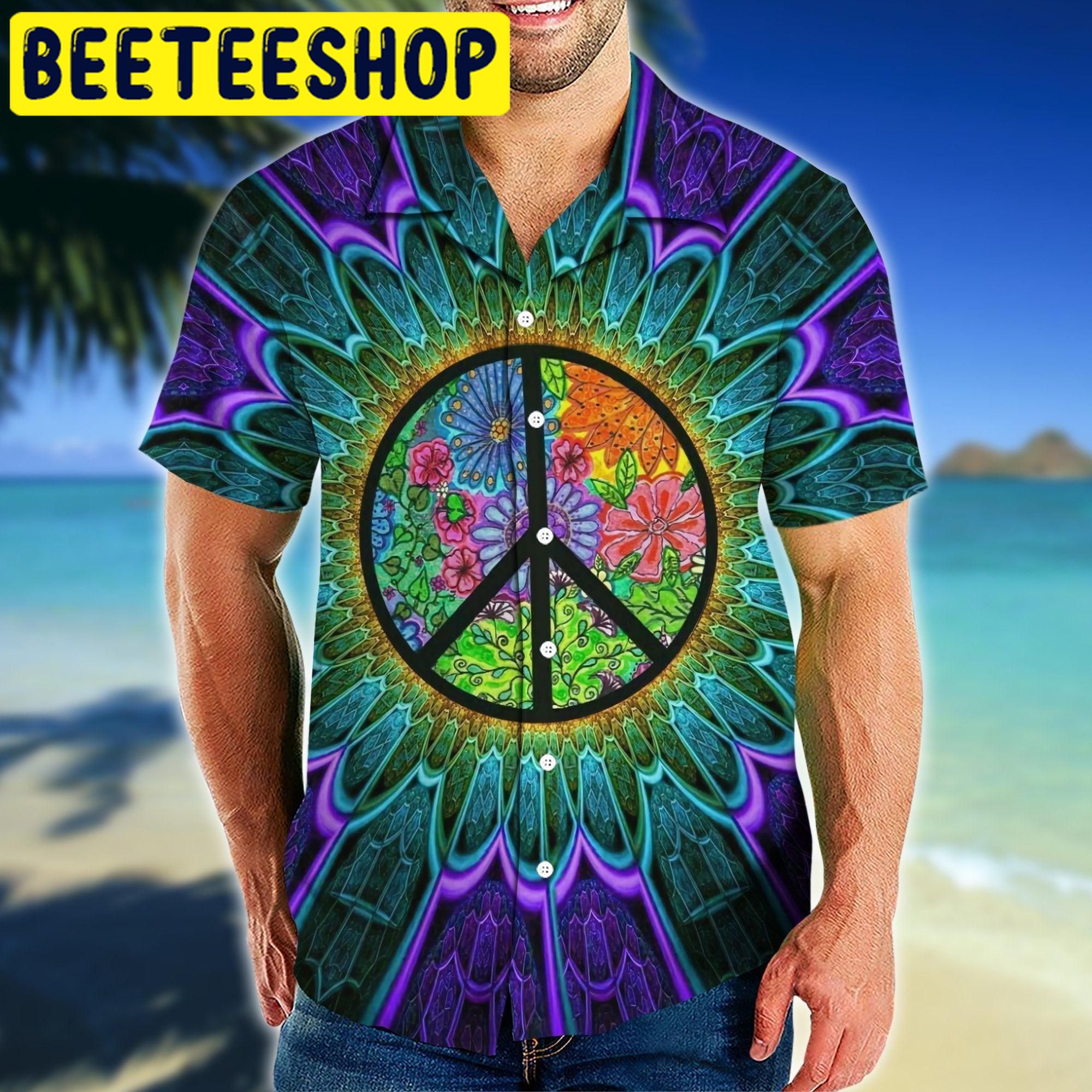 Hippie Tropical Hawaiian Shirt-1