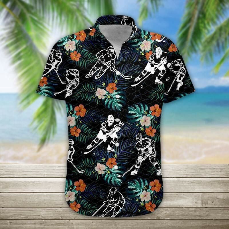 Hockey 3d All Over Printed Hawaiian Shirt