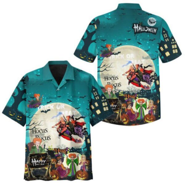 Hocus Pocus Halloween Night Hawaiian Shirt