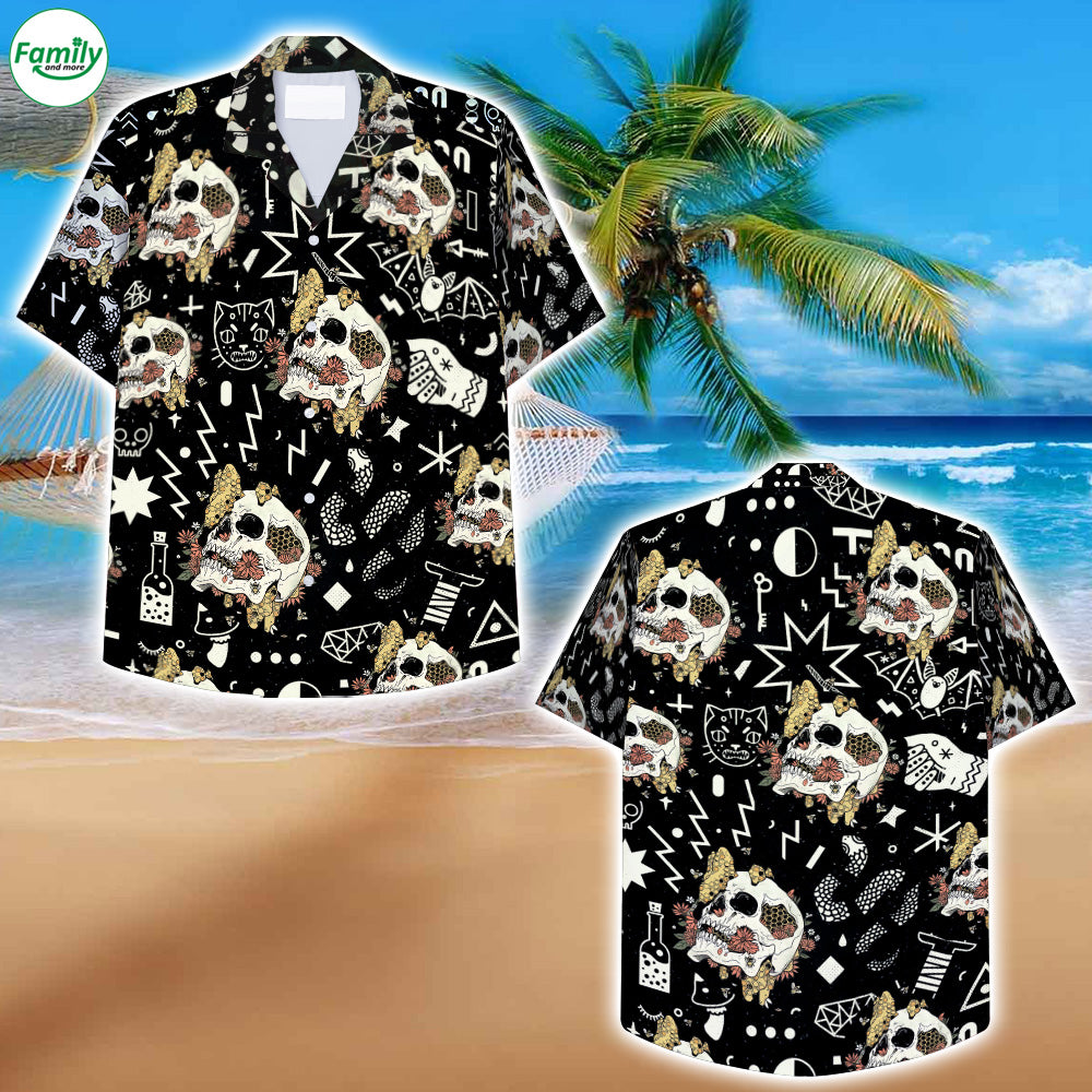 Honey Skull Hawaiian Shirt