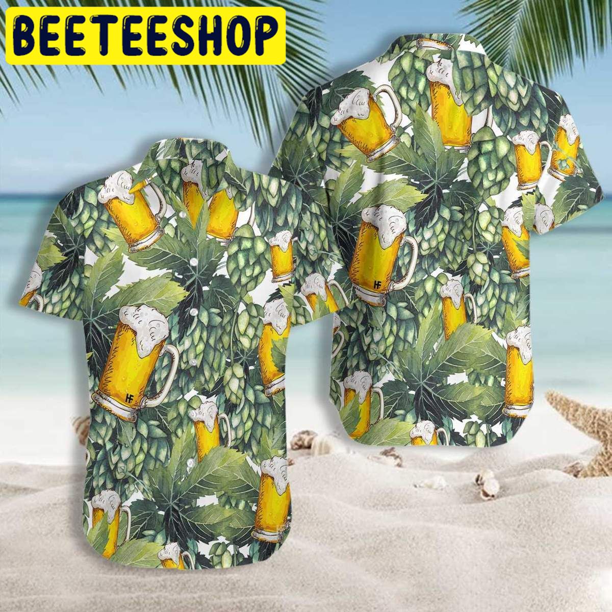 Hops And Craft Beer Hawaiian Shirt-1