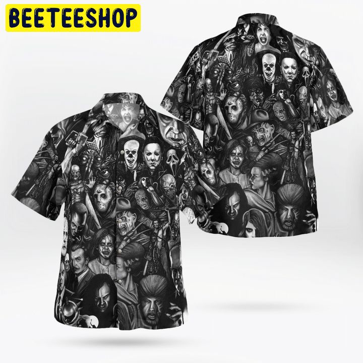 Horror Black Combo Trending Hawaiian Shirt-1