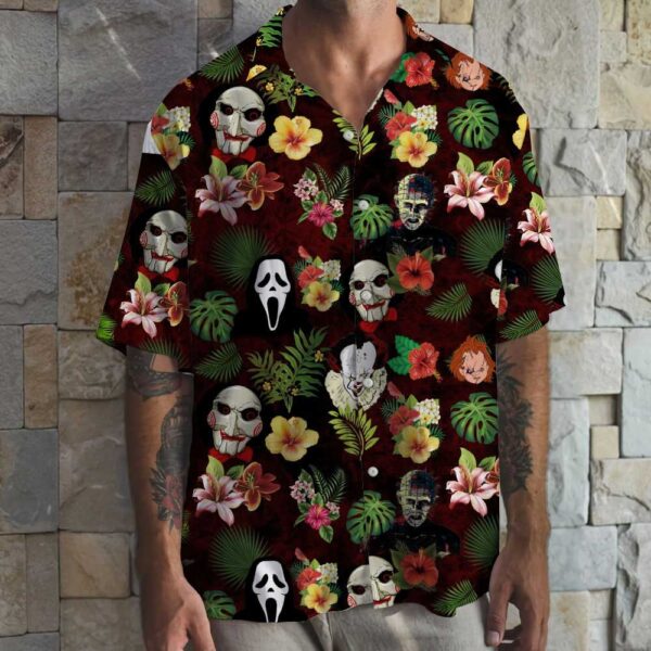 Horror Characters Halloween Hawaiian Shirt