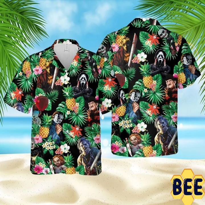 Horror Characters Trending Hawaiian Shirt-1