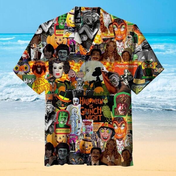 Horror Scary Halloween Carving Party Hawaiian Shirt