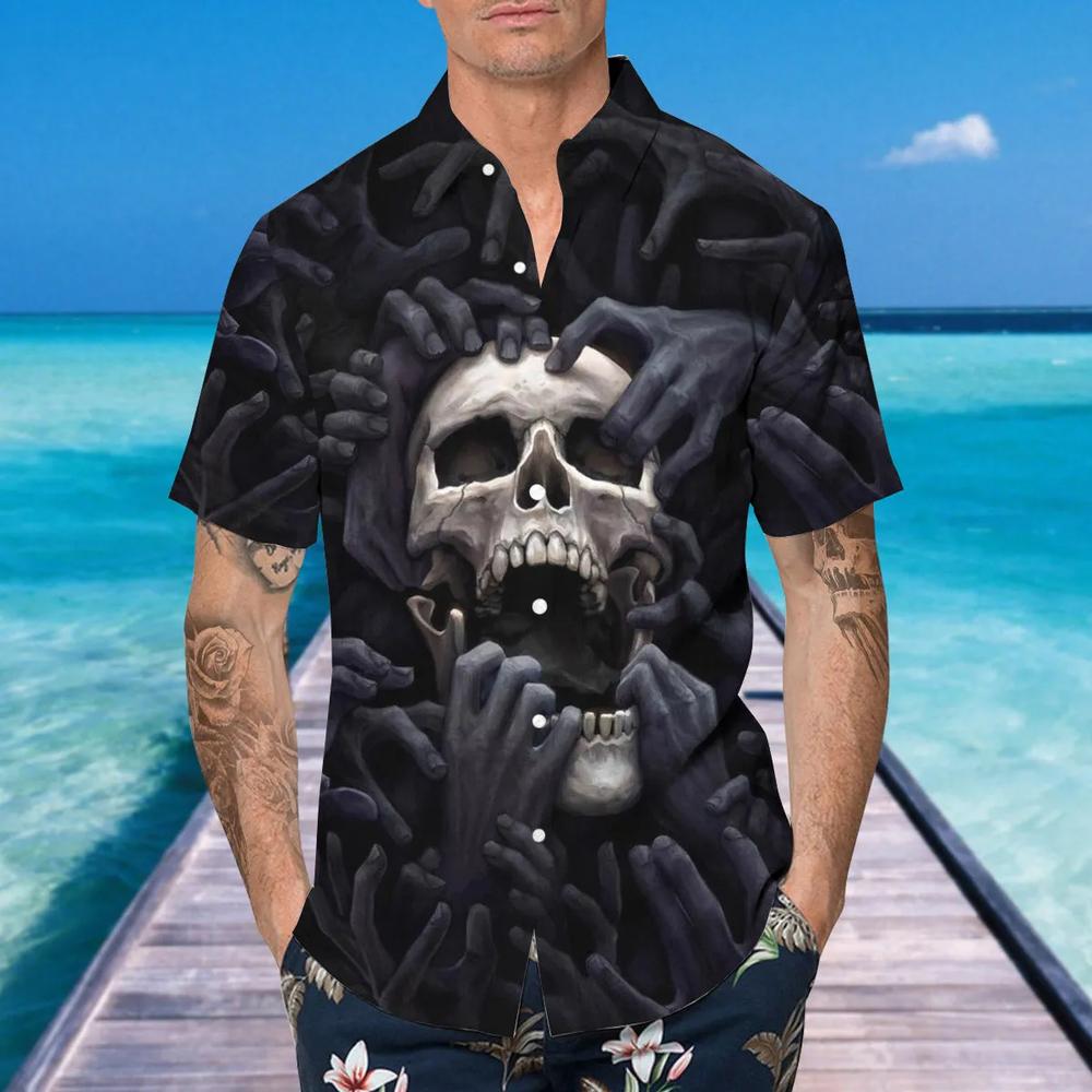 Horror Skull Nightmare Hawaiian Shirt