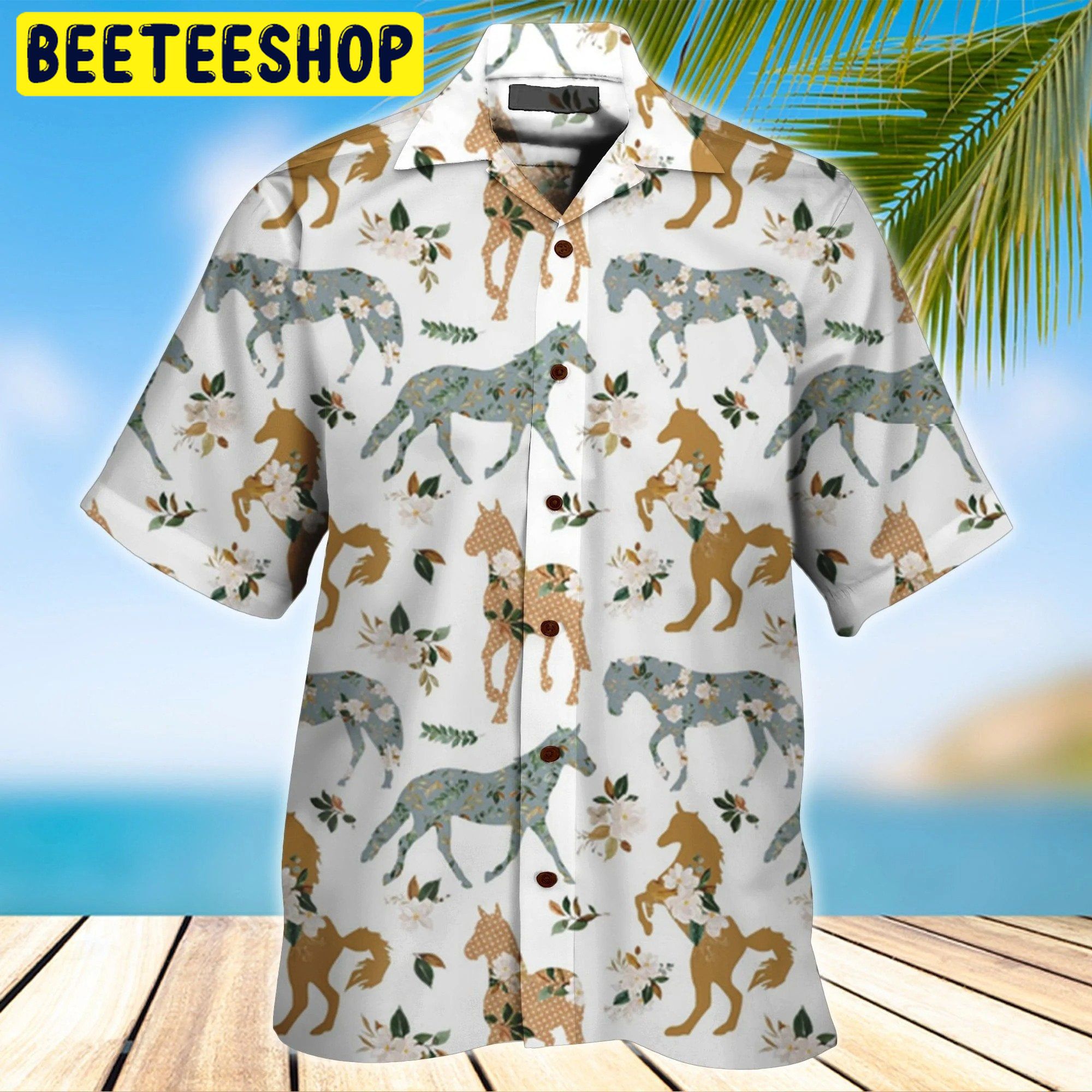 Horse 3d All Over Printed Trending Hawaiian Shirt-1