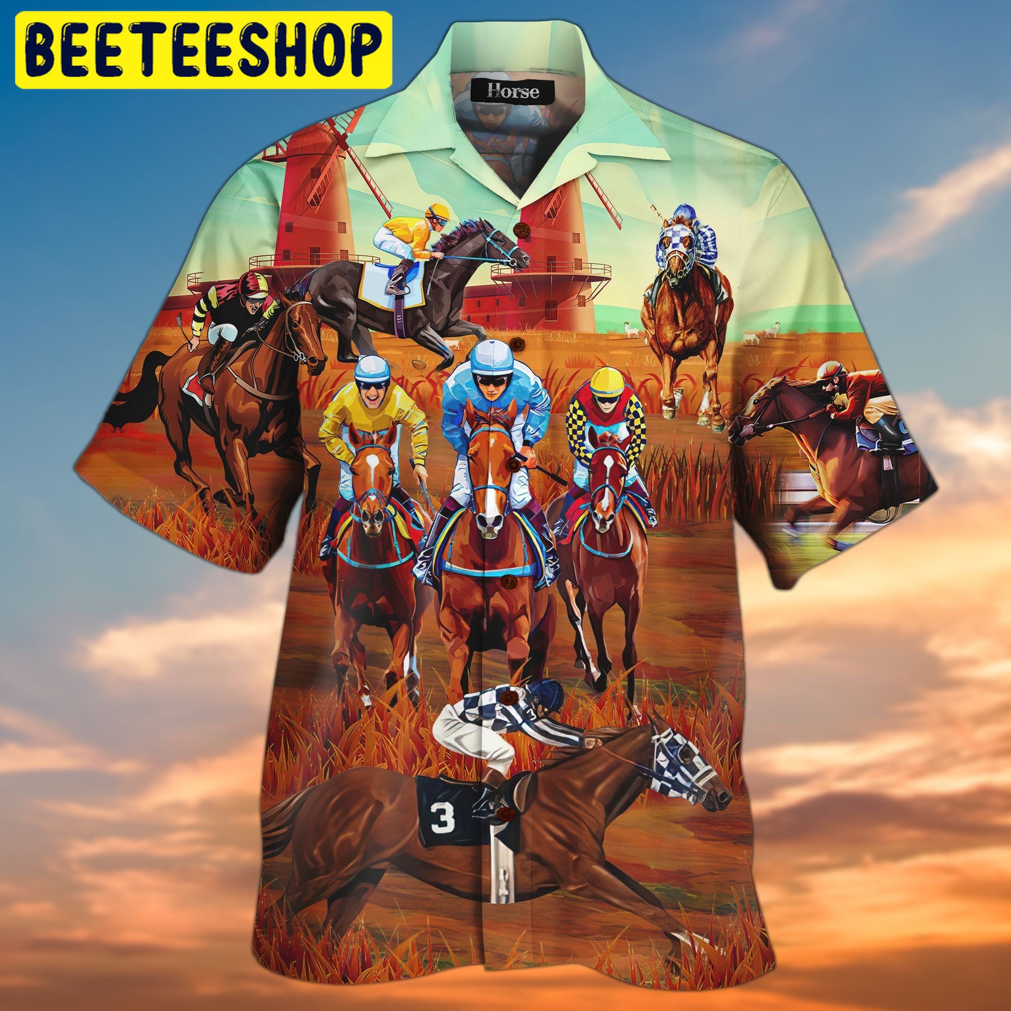 Horse Racing Trending Hawaiian Shirt-1