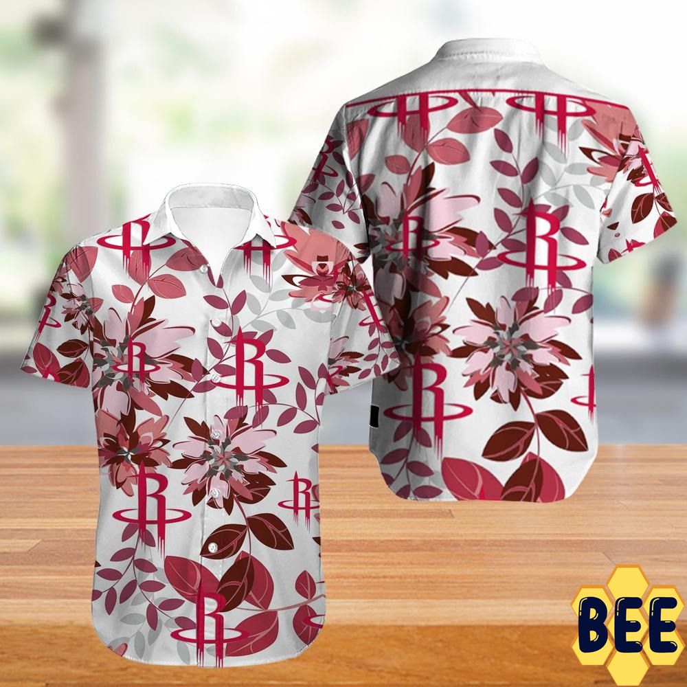 Houston Rockets Nba Tropical Flower Trending Hawaiian Shirt-1