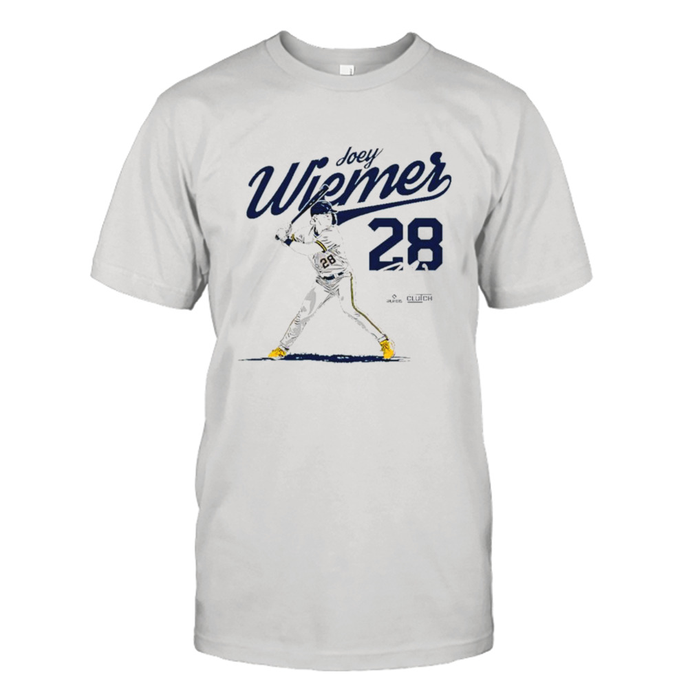 Joey Wiemer Tee, Milwaukee MLBPA Baseball Apparel