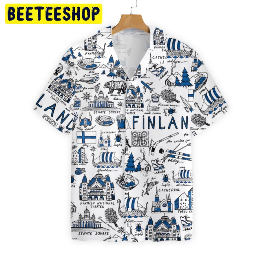 I Love Finland Trending Hawaiian Shirt-1