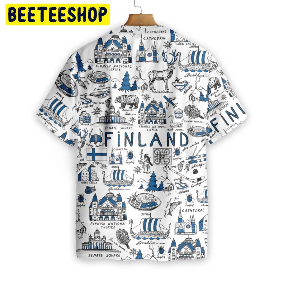 I Love Finland Trending Hawaiian Shirt-1