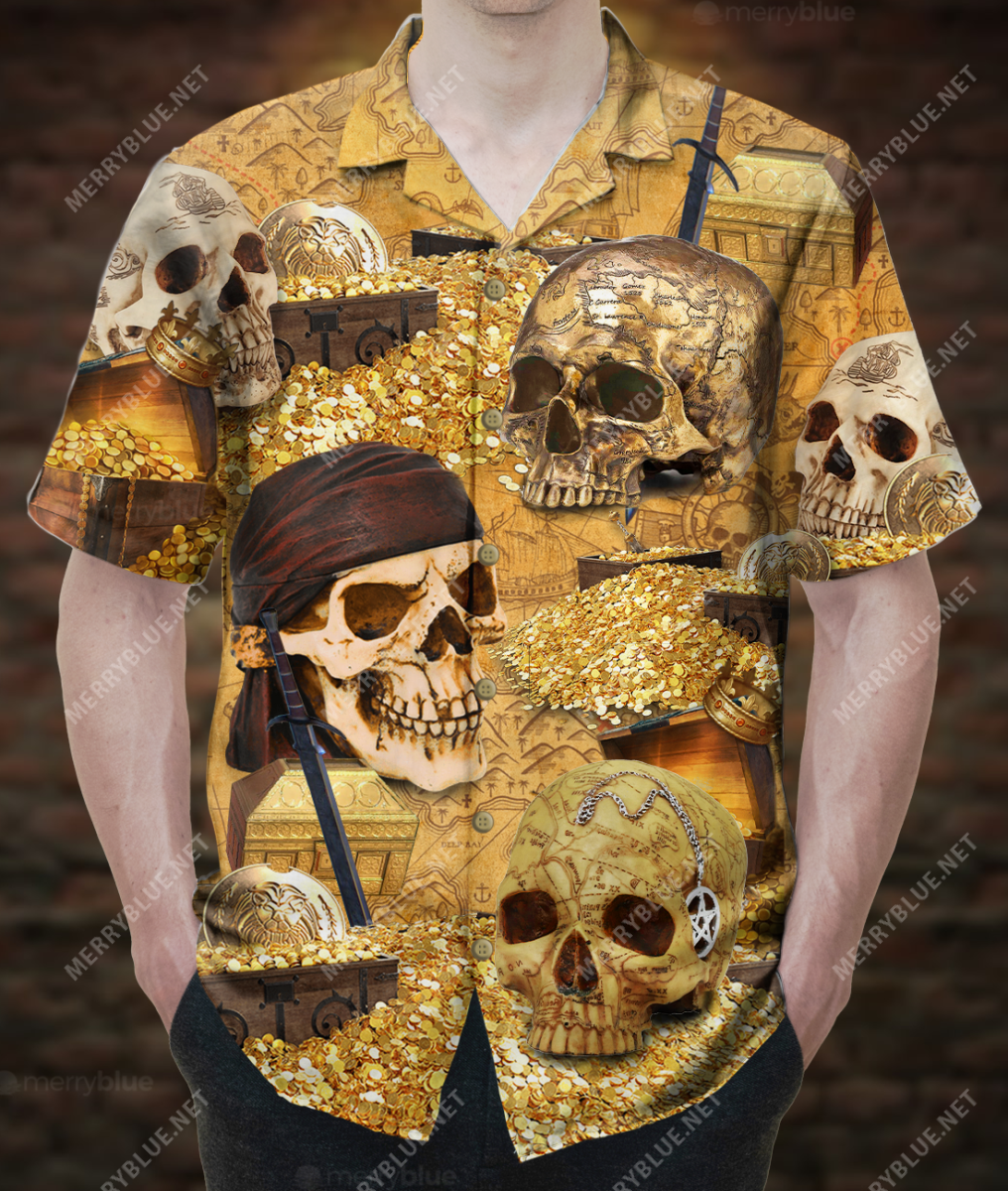 I Will Be Crazy Rich Skull Unisex Hawaiian Shirt