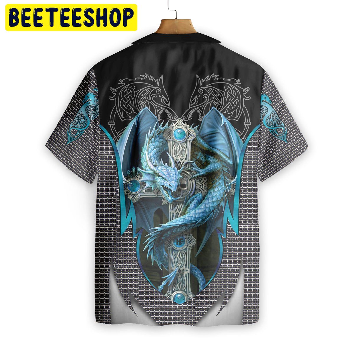 Ice Gothic Dragon Trending Hawaiian Shirt-1