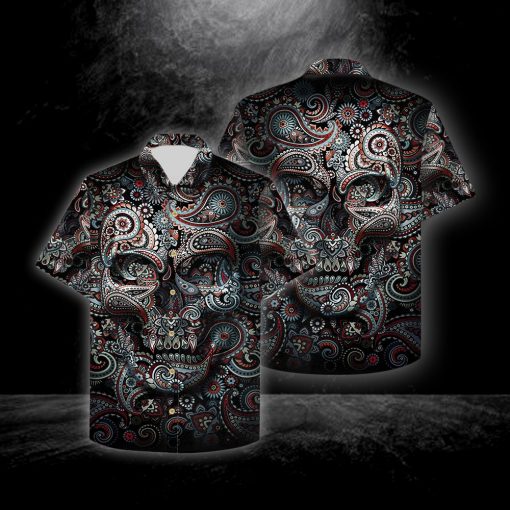 Illusion Skull Hawaiian Shirt-1