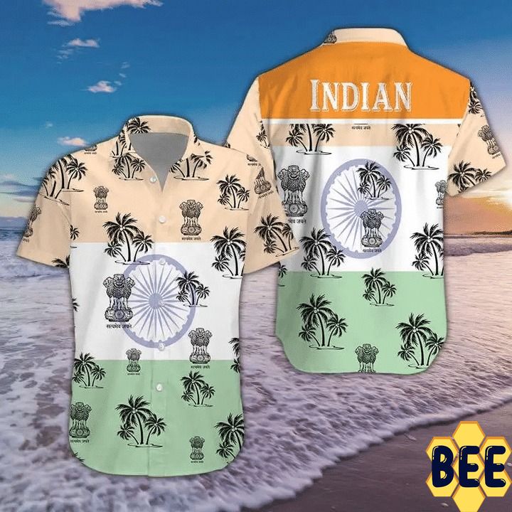 India Tropical Short Sleeve Trending Hawaiian Shirt-1