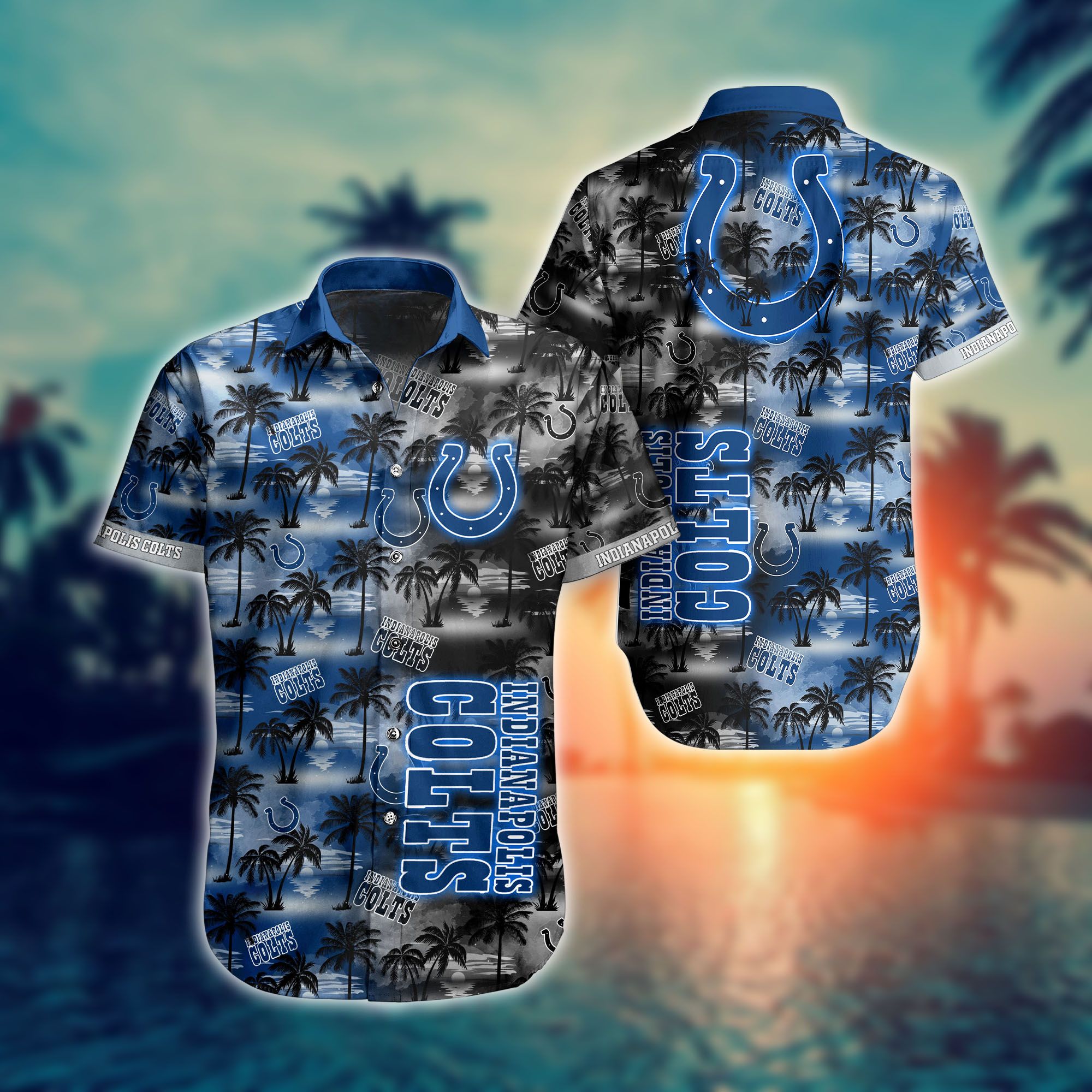 Indianapolis Colts Nfl Hawaii Full 3d Shirts For Fans-1